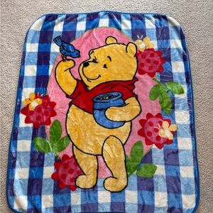 Disney Winnie the Pooh Blue and Red Blanket